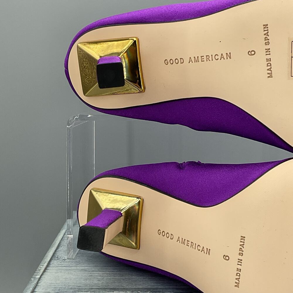 NEW Good American Women’s Ankle Shine Neoprene Booties Purple Size 6 - Picture 9 of 10